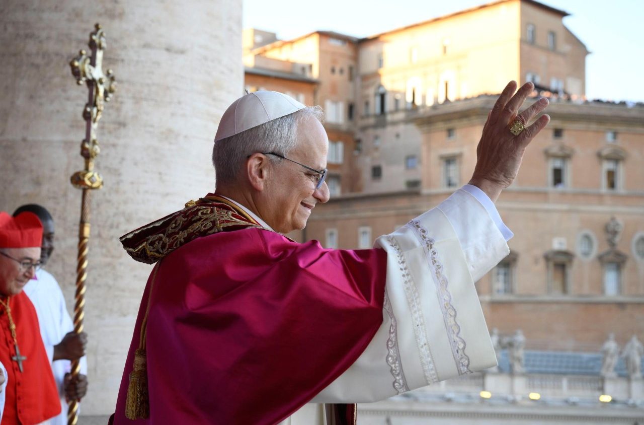 A békéről szólt XIV. Leó pápa első beszédje. fotó: vaticannews.va