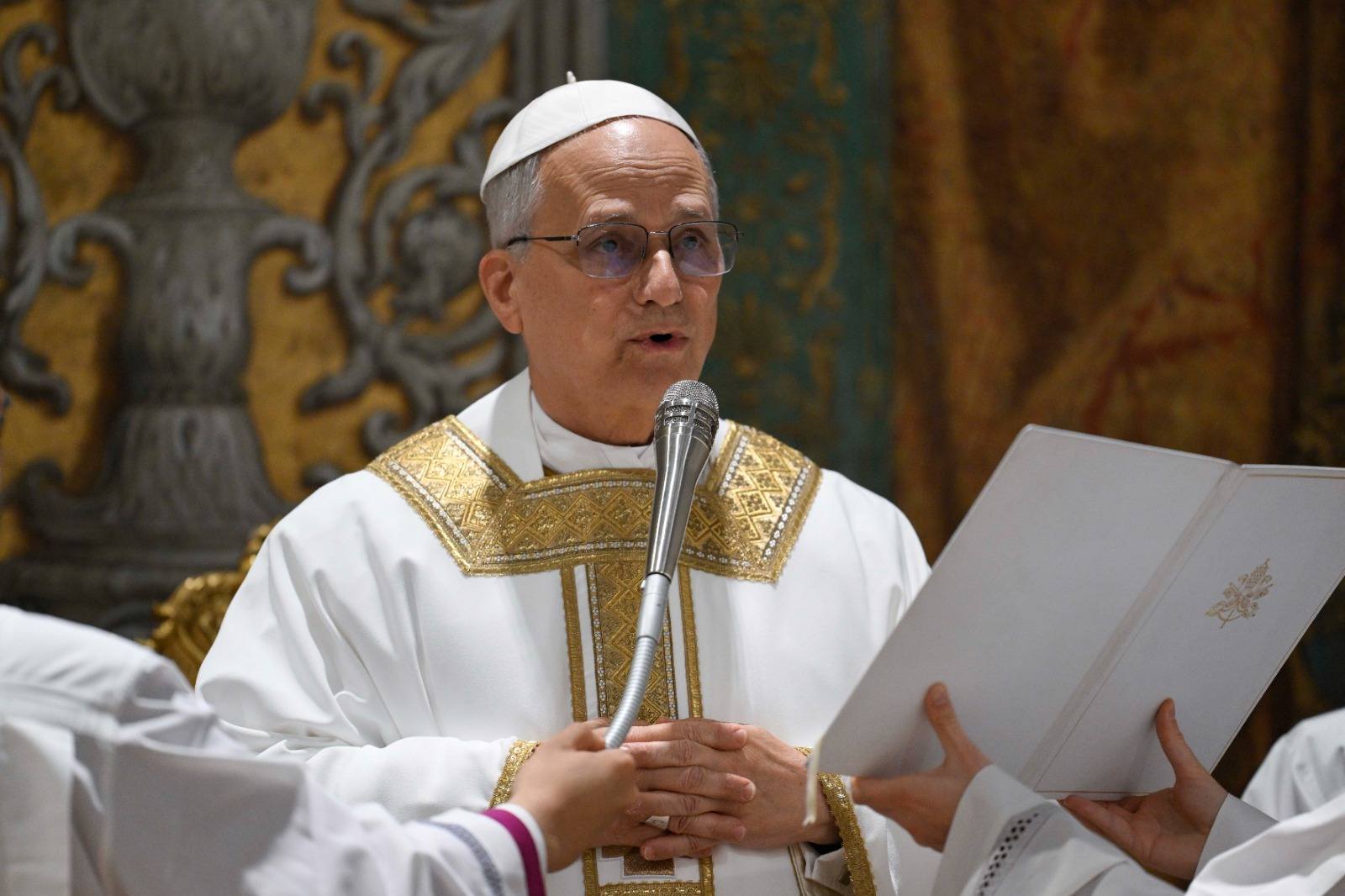 Megtartotta első szentmiséjét XIV. Leó pápa. Fotó: Katolikus.TV