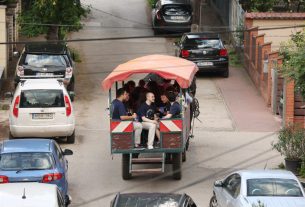 Szeged, SZTE, Szegedi Tudományegyetem, diákok, egyetemisták, szerenád, lovaskocsi