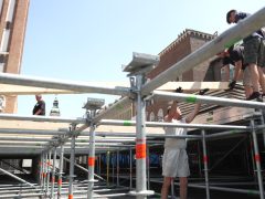 Szeged, Szegedi Szabadtéri Játékok, Dóm tér, sajtóbejárás, építés, kultura