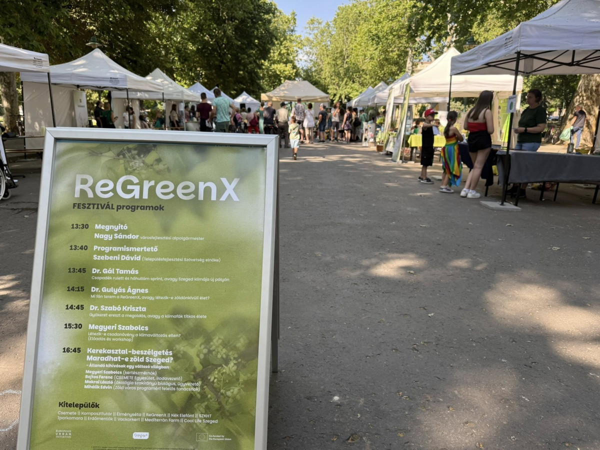 Útjára indult a ReGreenX projekt Szegeden. Fotó: CSMKIK FB