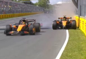 Lando Norris és Oscar Piastri ütközése