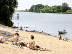 Szeged, Lapos, szabadstrand, strand, Tisza, Tisza part, nyár, kánikula, hőség, időjárás