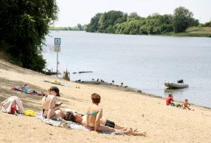Szeged, Lapos, szabadstrand, strand, Tisza, Tisza part, nyár, kánikula, hőség, időjárás