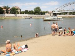 Szeged, Lapos, szabadstrand, strand, Tisza, Tisza part, nyár, kánikula, hőség, időjárás