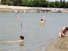 Szeged, Lapos, szabadstrand, strand, Tisza, Tisza part, nyár, kánikula, hőség, időjárás