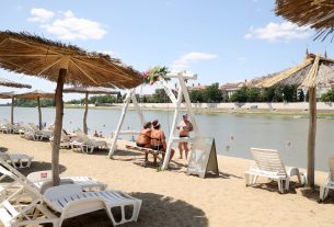 Szeged, Lapos, szabadstrand, strand, Tisza, Tisza part, nyár, kánikula, hőség, időjárás