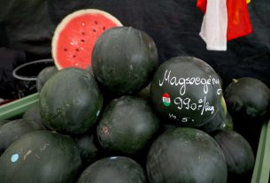 Szeged, görögdinnye, sárgadinnye, dinnye, Mars téri piac, piac