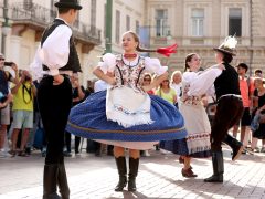 Szeged, Martin György Néptáncfesztivál, néptánc, tánc, megnyitó, felvonulás