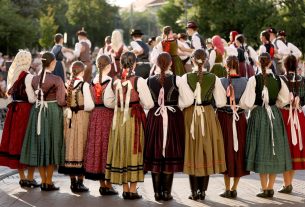 Szeged, Martin György Néptáncfesztivál, néptánc, tánc, megnyitó, felvonulás