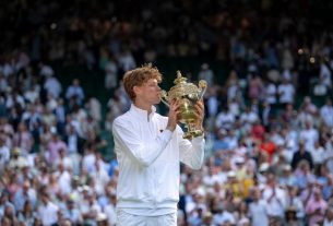 Wimbledon. Sinner. Férfi bajnok. Fotó: Wimbledon FB