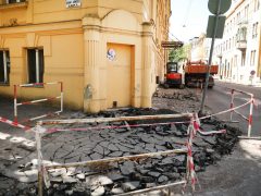 Szeged, Dózsa György utca, járdarekonstrukció, járdafelújítás, felújítás