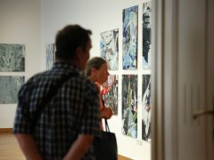 Szeged, Géczi János, Elemek, dekollázs, kiállítás, Reök palota, kultura