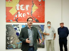Szeged, Géczi János, Elemek, dekollázs, kiállítás, Reök palota, kultura