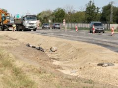 Szeged, BYD, beruházás, 5-ös út, szélesítés, útépítés