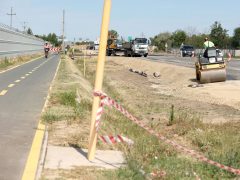 Szeged, BYD, beruházás, 5-ös út, szélesítés, útépítés