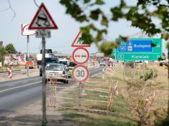 Szeged, BYD, beruházás, 5-ös út, szélesítés, útépítés