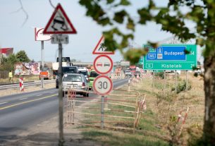 Szeged, BYD, beruházás, 5-ös út, szélesítés, útépítés