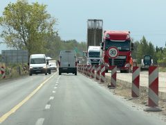 Szeged, BYD, beruházás, 5-ös út, szélesítés, útépítés
