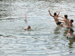 Szeged, Lapos Beach, Lapos, szabadstrand, strand, Tisza, Tisza part, fürdés, nyár