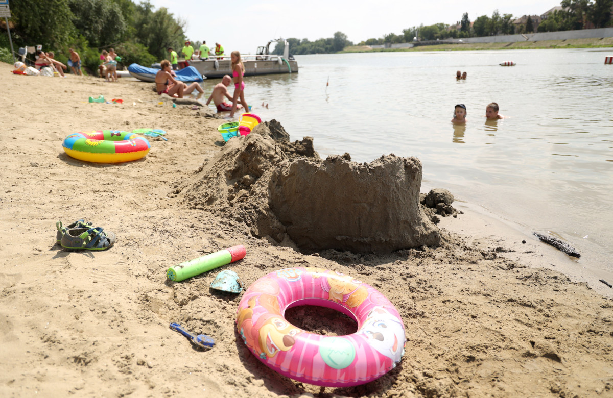 Szeged, Lapos Beach, Lapos, szabadstrand, strand, Tisza, Tisza part, fürdés, nyár