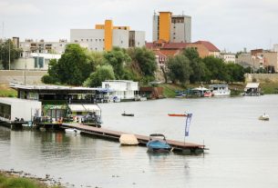 Szeged, borús, időjárás, nyár, július, Tisza