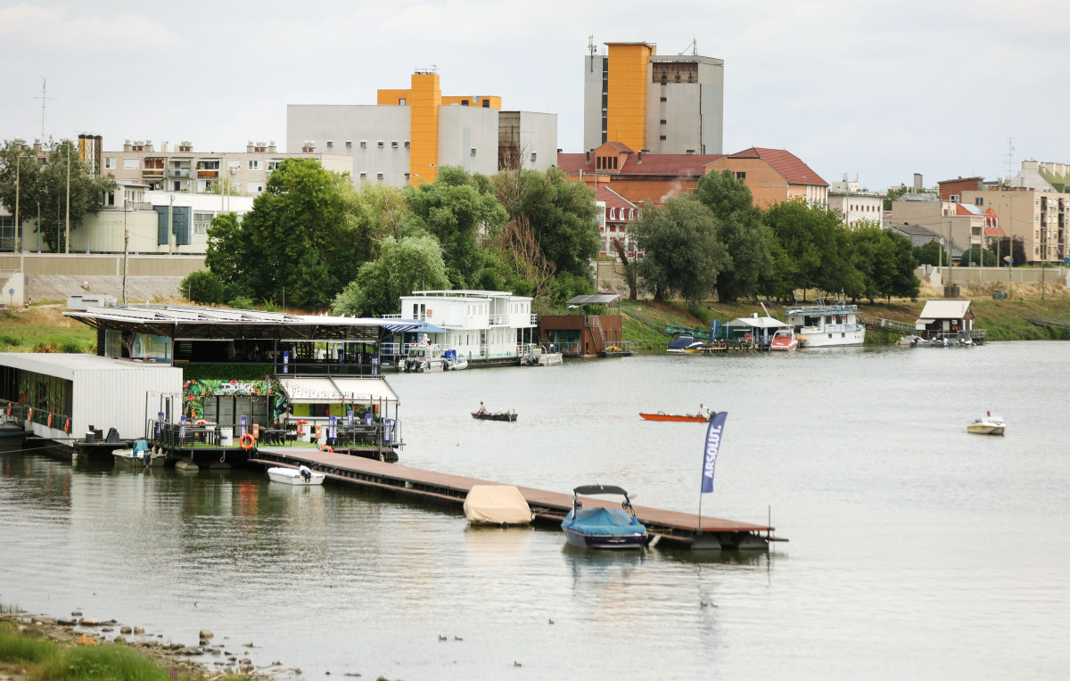 Szeged, borús, időjárás, nyár, július, Tisza
