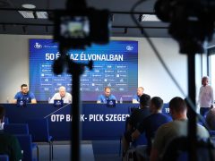 Szeged, OTP Bank Pick Szeged, kézilabda, csapat, idénynyitó, sajtótájékoztató, Pick Aréna