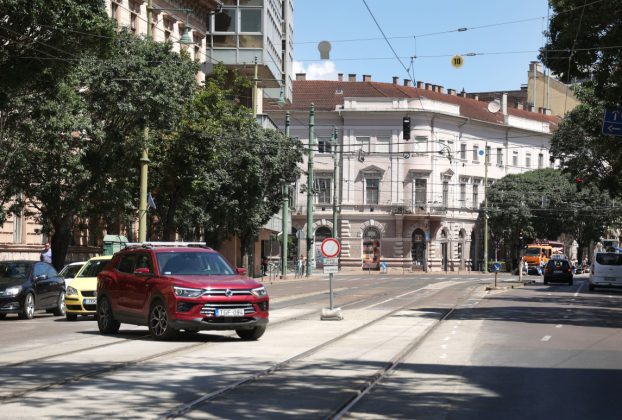 Szeged, Kiss Ernő utca, Tisza Lajos krt., kereszteződés, felújítás