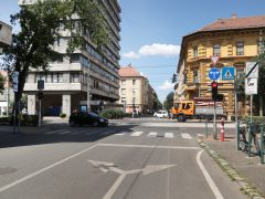 Szeged, Kiss Ernő utca, Tisza Lajos krt., kereszteződés, felújítás