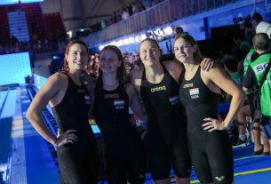 Vizes vb - Negyedik a 4x200 méteres női gyorsváltó. Fotó: MÚSZ hivatalos Facebook-oldala