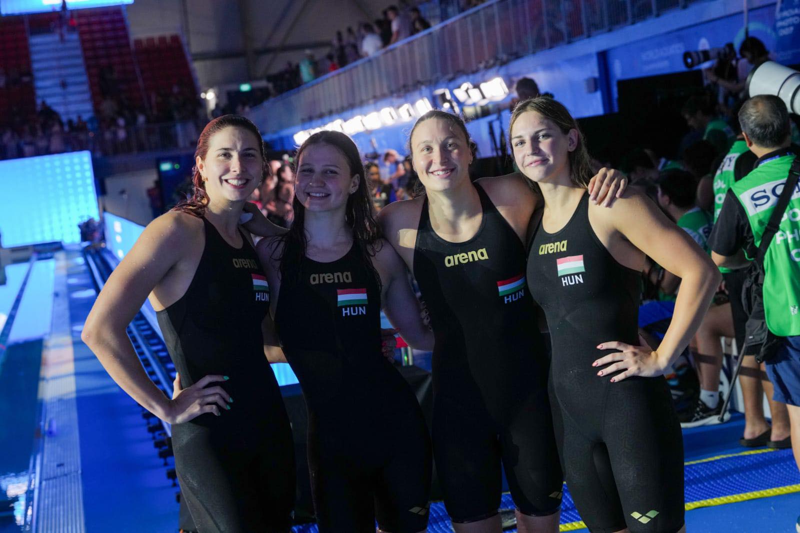 Vizes vb - Negyedik a 4x200 méteres női gyorsváltó. Fotó: MÚSZ hivatalos Facebook-oldala