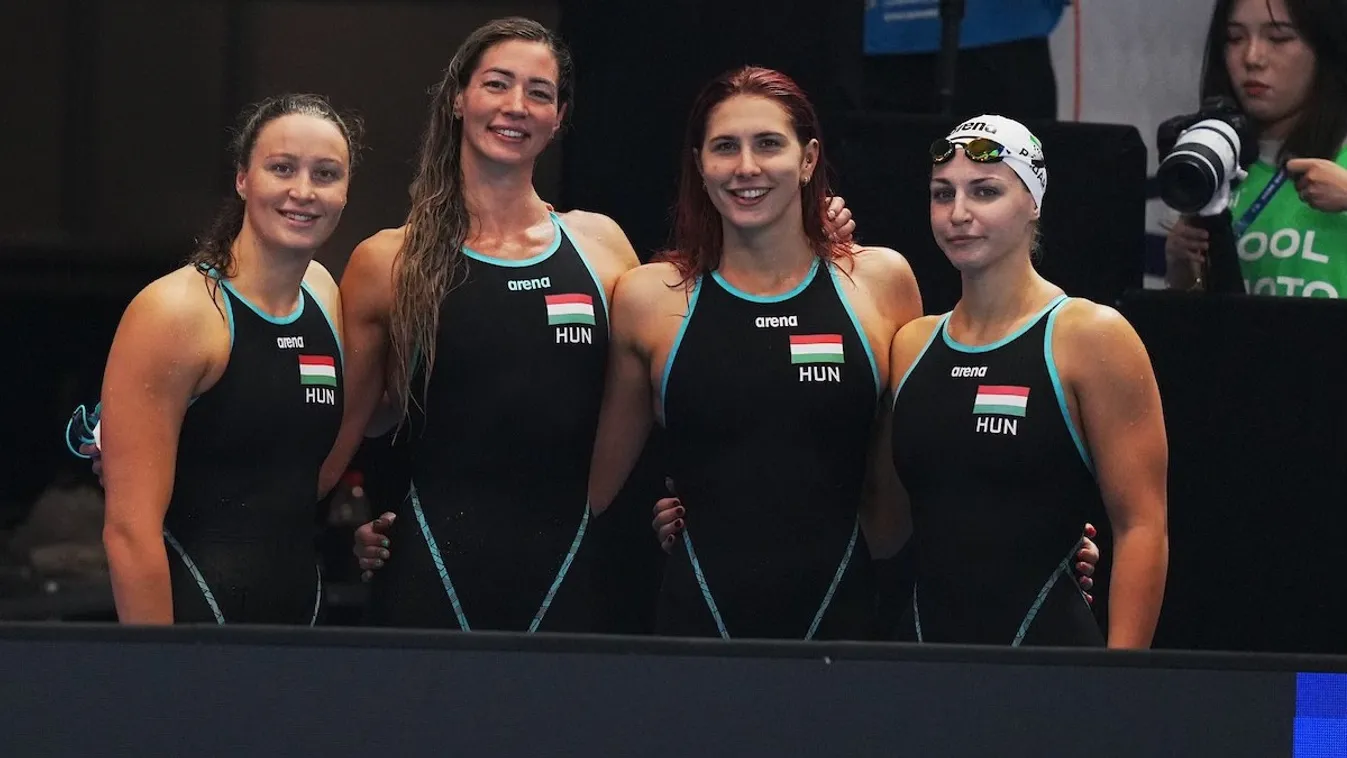 Vizes vb - Országos csúccsal nyolcadik a 4x100 méteres női gyorsváltó. Fotó: MÚSZ hivatalos Facebook-oldala
