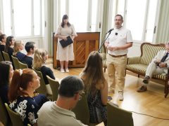 Szeged, 18 éves, Reök palota, Regionális Összművészeti Központ, átadták, felújított, Zöld szalon, kultura, kiállítás