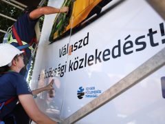 Szeged, önkormányzat, közösségi közlekedés, kampány, Nagy Sándor, Izabella-híd, plakát