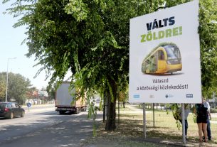 Szeged, önkormányzat, közösségi közlekedés, kampány, Nagy Sándor, Izabella-híd, plakát