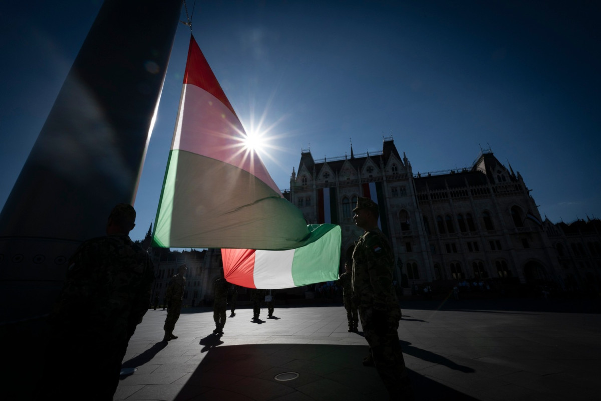Augusztus 20. Államalapítás. Zászló. Fotó: Magyar Honvédség hivatalos Facebook-oldala