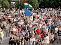Szeged, Magyar Péter, országjárás, Móra park, politika, fórum