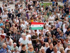 Szeged, Magyar Péter, országjárás, Móra park, politika, fórum