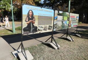 Szeged, plakátkiállítás, plakát, Aradi vértanúk tere, Homokhátság, elsivatagosodás