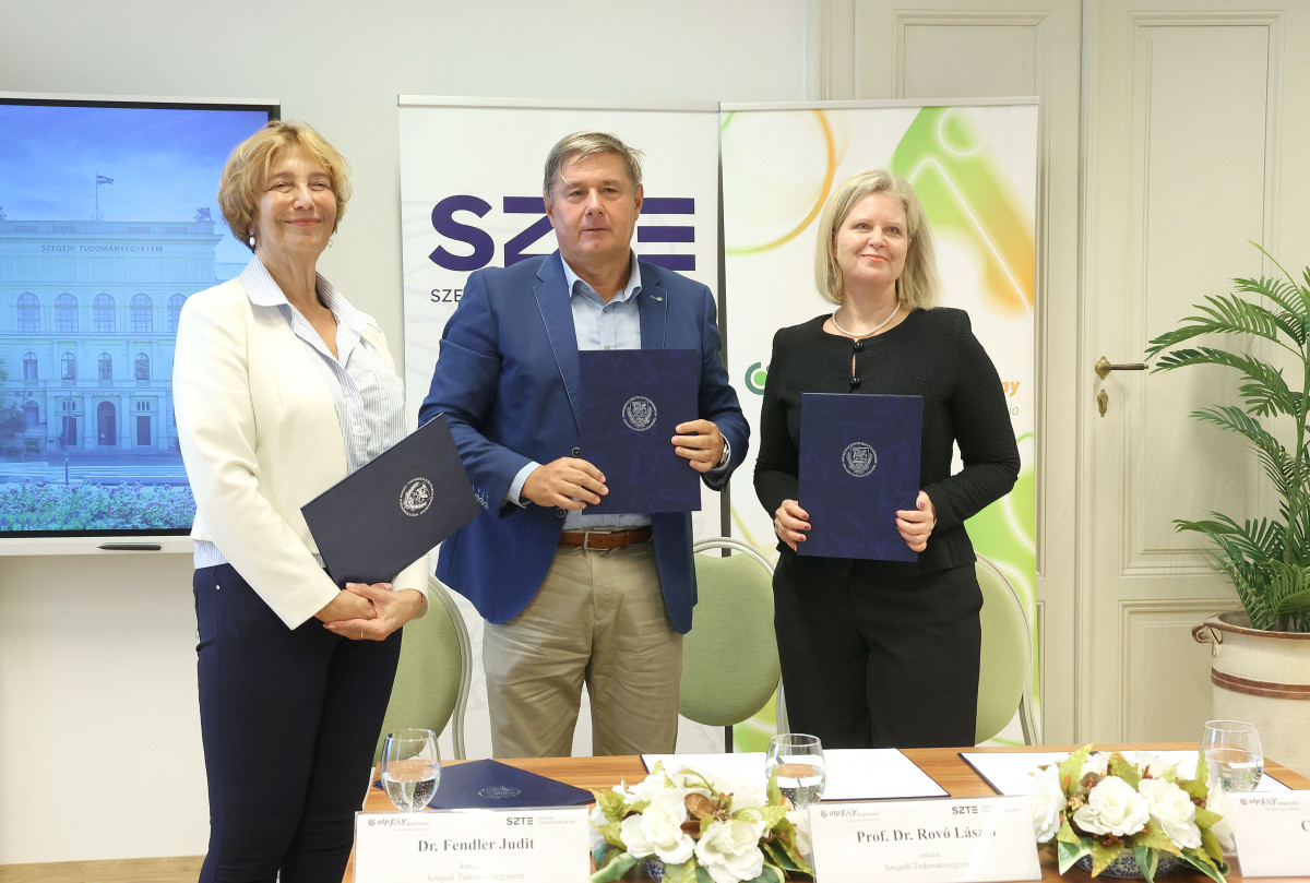 Szeged, Szegedi Tudományegyetem, SZTE, egyetem, OTP Fáy Alapítvány, együttműködés, megállapodás, aláírás