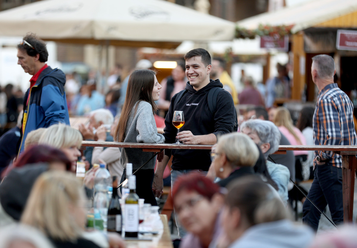 Szeged, Dóm tér, ősz, bor, Borfesztivál, Bor tér, felvonulás, borrendek, néptánc