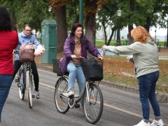Szeged, Autómentes Nap, Stefánia, bringás reggeli, bicikli, kerékpár