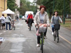 Szeged, Autómentes Nap, Stefánia, bringás reggeli, bicikli, kerékpár