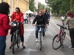 Szeged, Autómentes Nap, Stefánia, bringás reggeli, bicikli, kerékpár