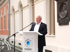 Szeged, átadás, megújult, Oroszlán utca, régészeti leletek, KÉSZ, acélszobrok, kiállítás, Varga Mihály, Botka László