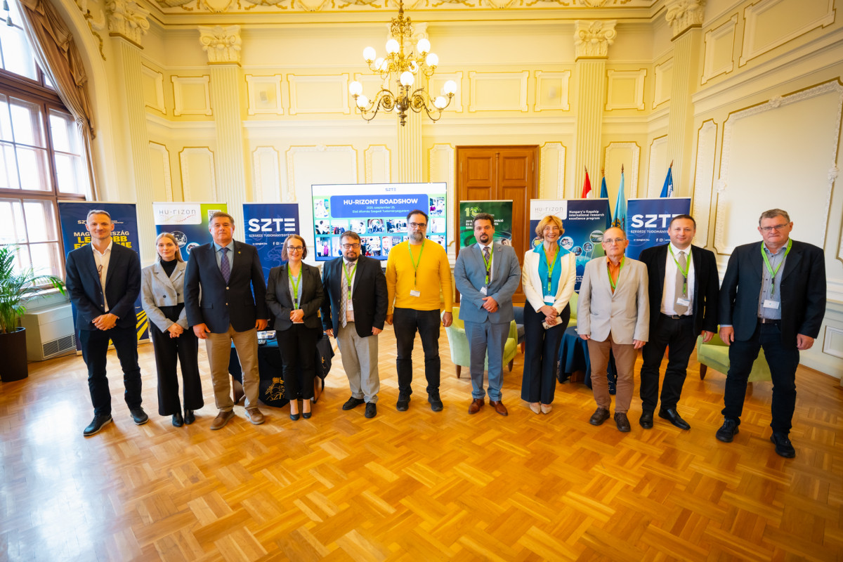 Elindult a HU-rizont roadshow - Bemutatkoztak a Szegedi Tudományegyetem nyertes pályázatai. Fotó: SZTE/Kovács-Jerney Ádám