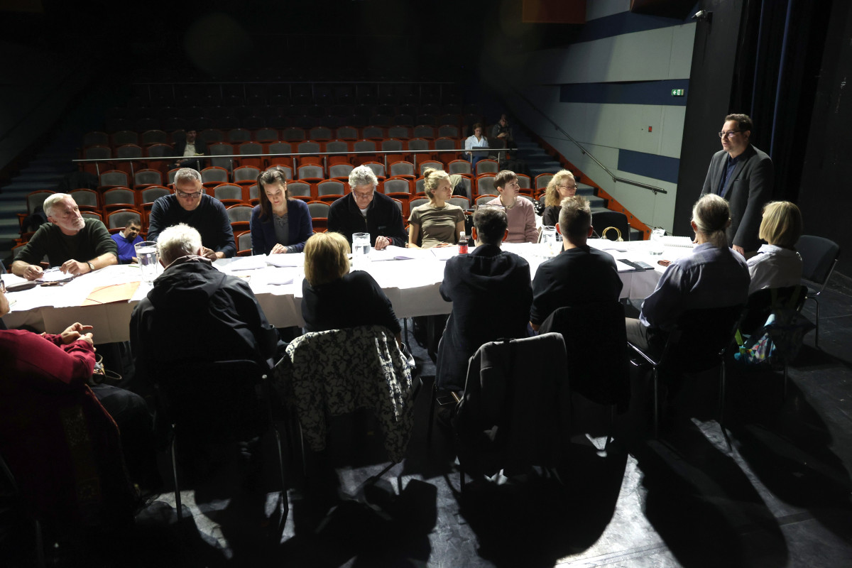 Szeged, Erdő, komédia, olvasópróba, Kisszínház, Szegedi Nemzeti Színház, színház, kultura