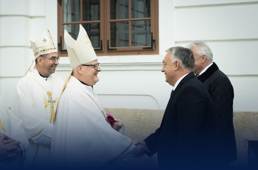 Orbán Viktor Veszprémben, a Szent Mihály Főszékesegyház újraszentelésén