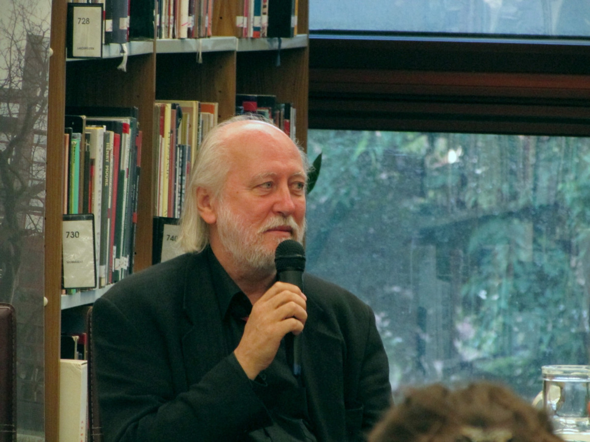 Krasznahorkai László. Nobel-díj. Irodalmi Nobel-díj. Fotó: Somogyi-könyvtár